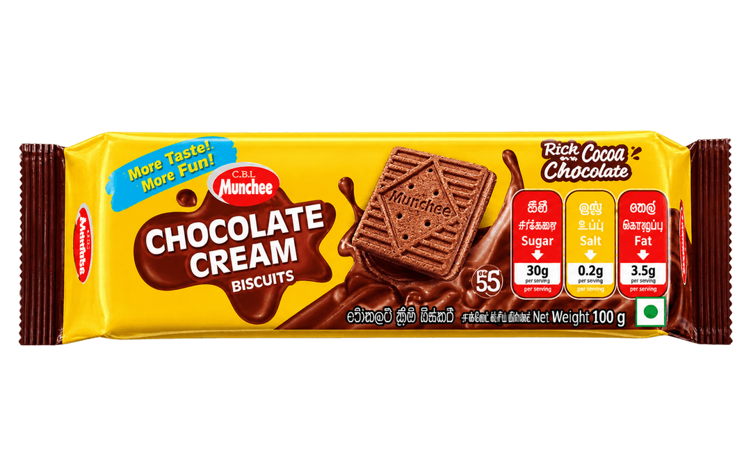 Munchee Chocolate Cream Biscuits pack